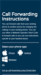 Mobile Screenshot of callforwardinginstructions.com